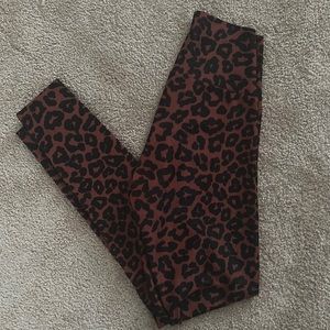 Beach Riot Ribbed Leopard Leggings